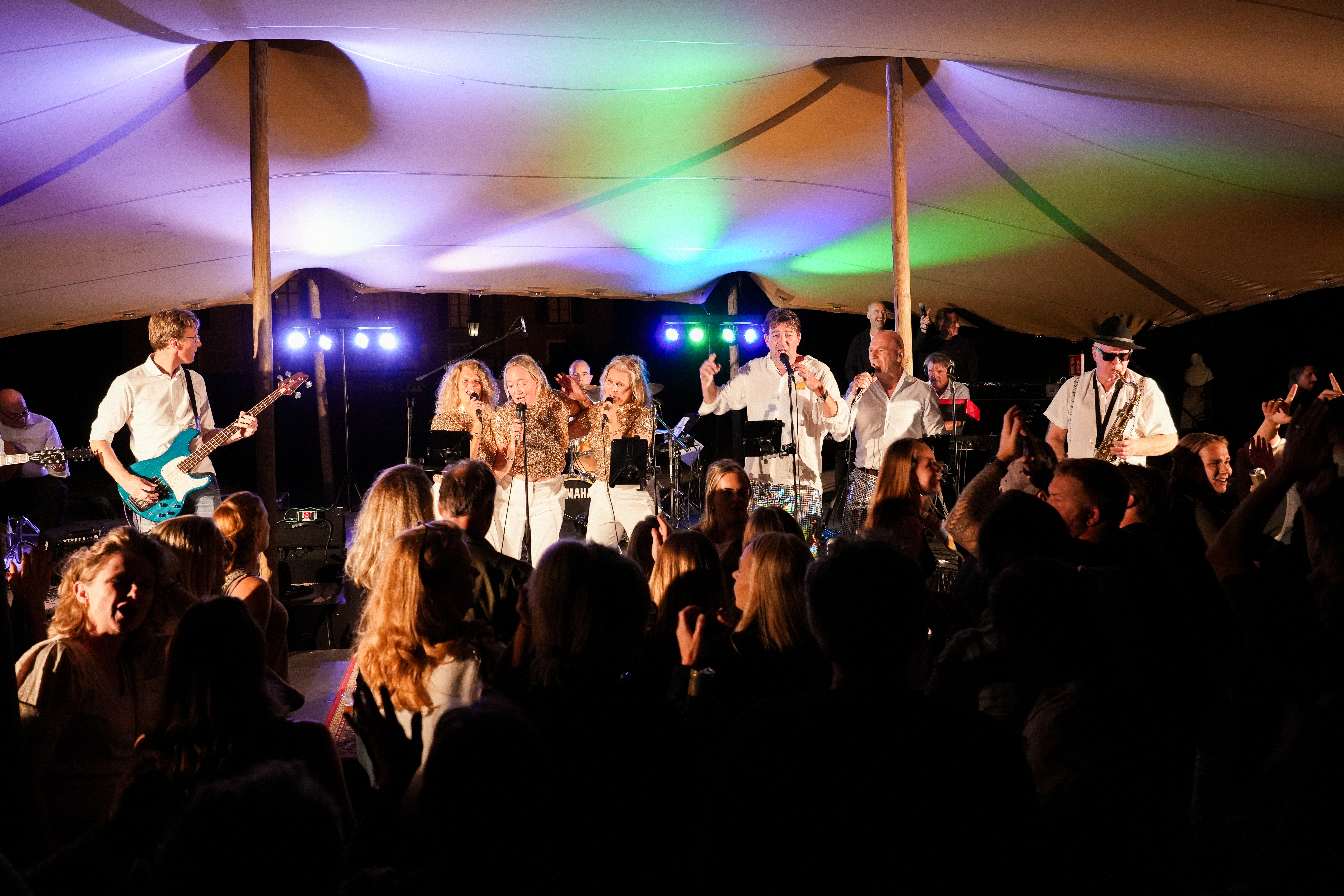 Band op het podium